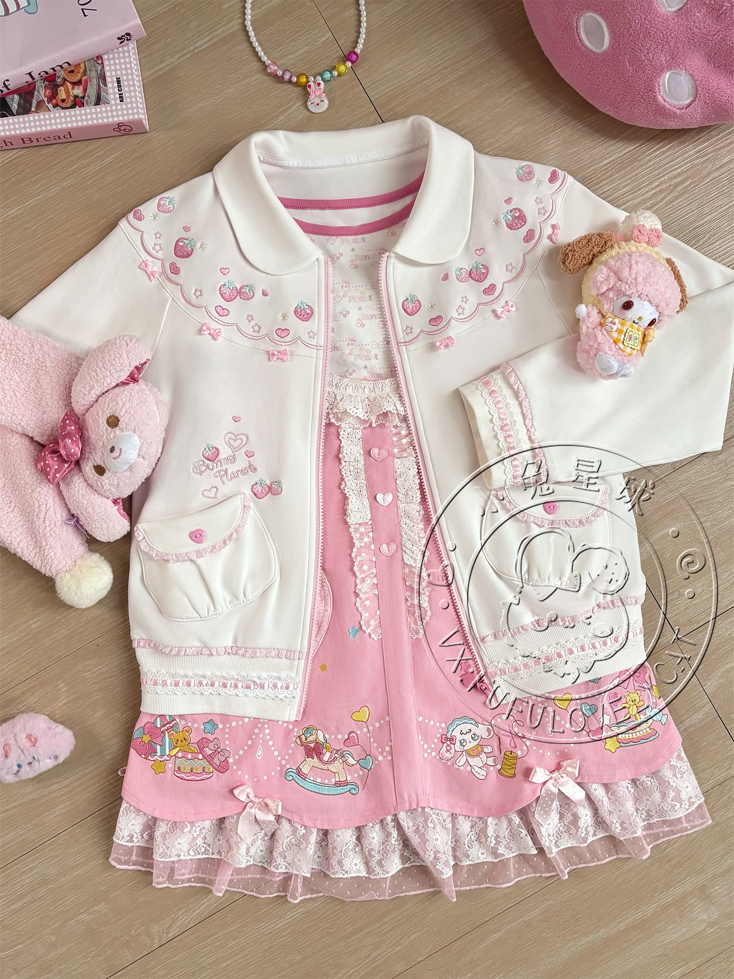 Bunny Planet - LULU Bunny Lace Suspender Dress dress bunnyplanet