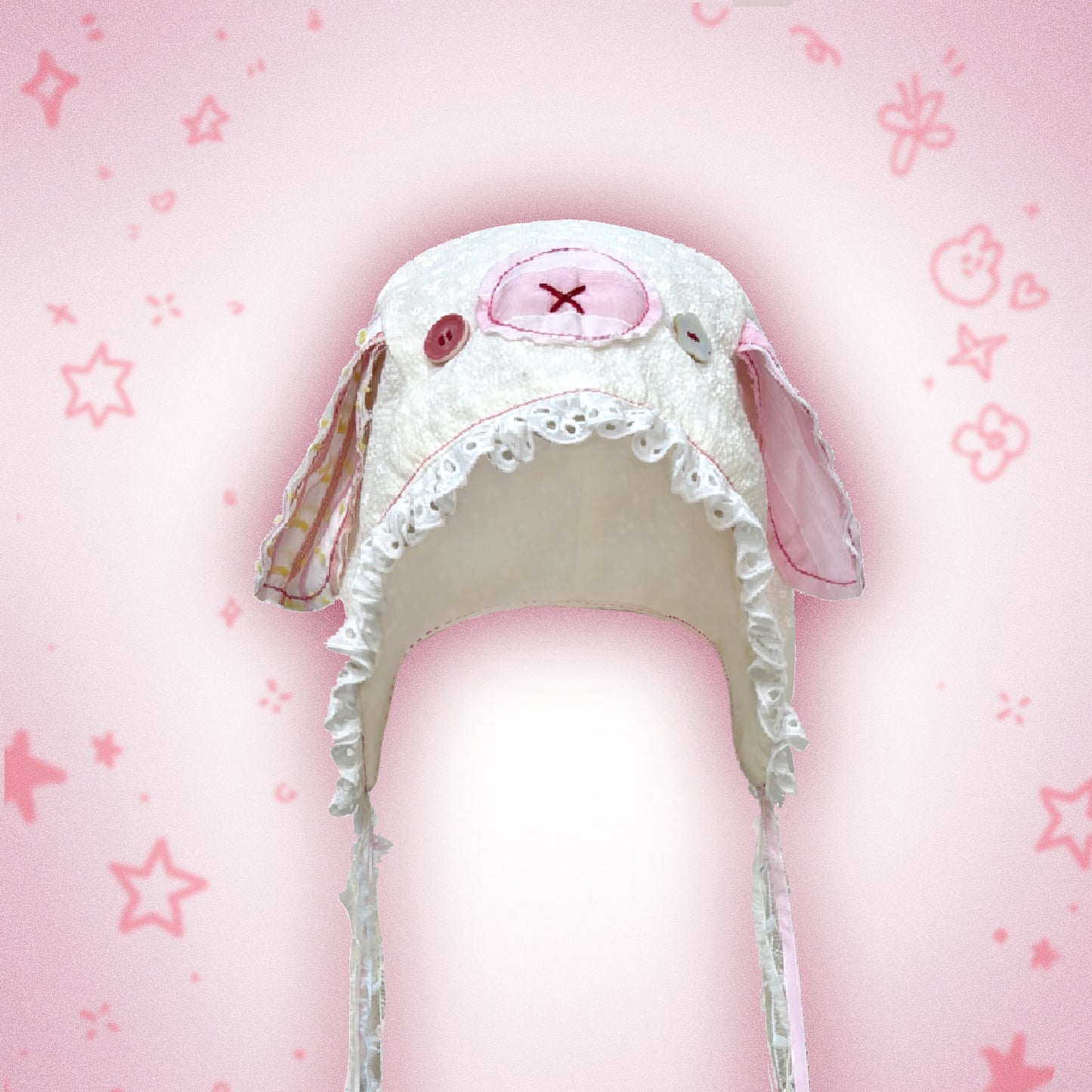 Disorder - Kawaii Lace Ear Headscarf Hat hat Disorder