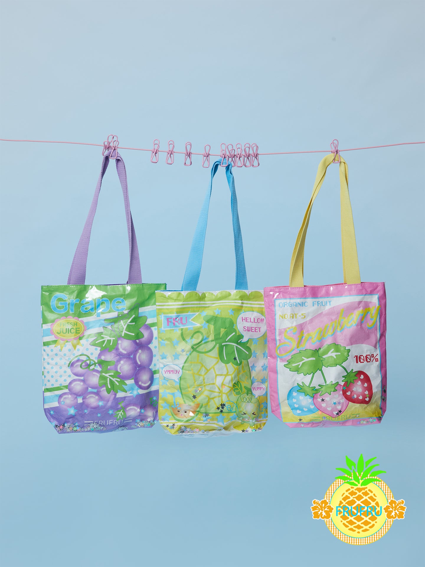 Frufru Japanese-Style Shoulder Bag | Colorful Fruit Print Bag bag frufru