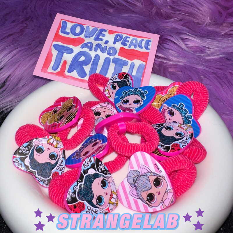 StrangeLab Harajuku Decora Hair Tie | Non-Damaging Caterpillar Hair Ring hair ring strangelab
