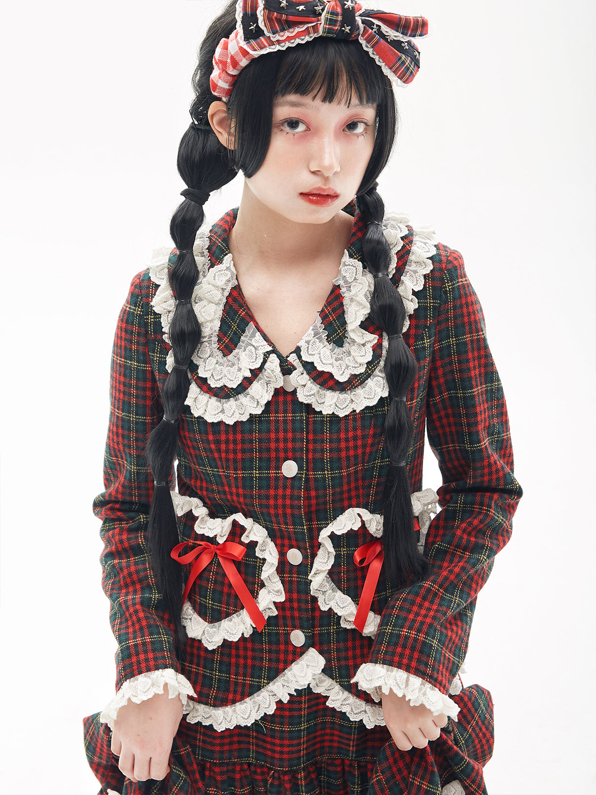 SOS MEME CLUB - Showa Retro Red Blazer jacket SOS MEME CLUB