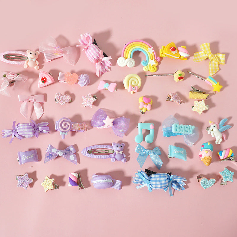 Maojiang Pastel Hair Clips | Harajuku Sweet Bear Candy Hair Clips hair clip maojiang