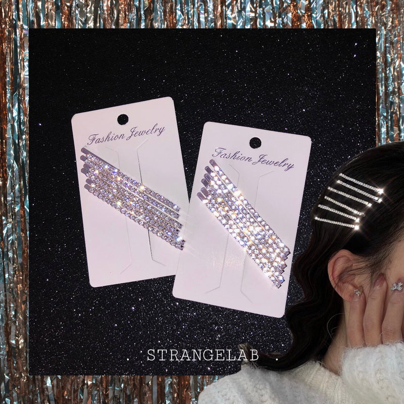 StrangeLab Alligator Clips | 6-Piece Set with Sparkling Rhinestones hair clip strangelab
