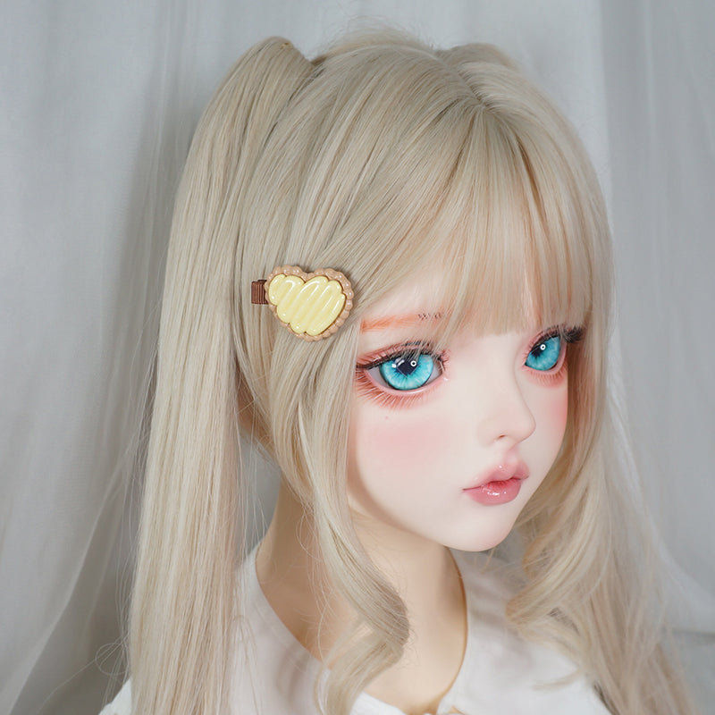MaoJiang Kawaii Cookie Hair Clips | Heart Star & Cream Biscuit Barrettes hair clip maojiang