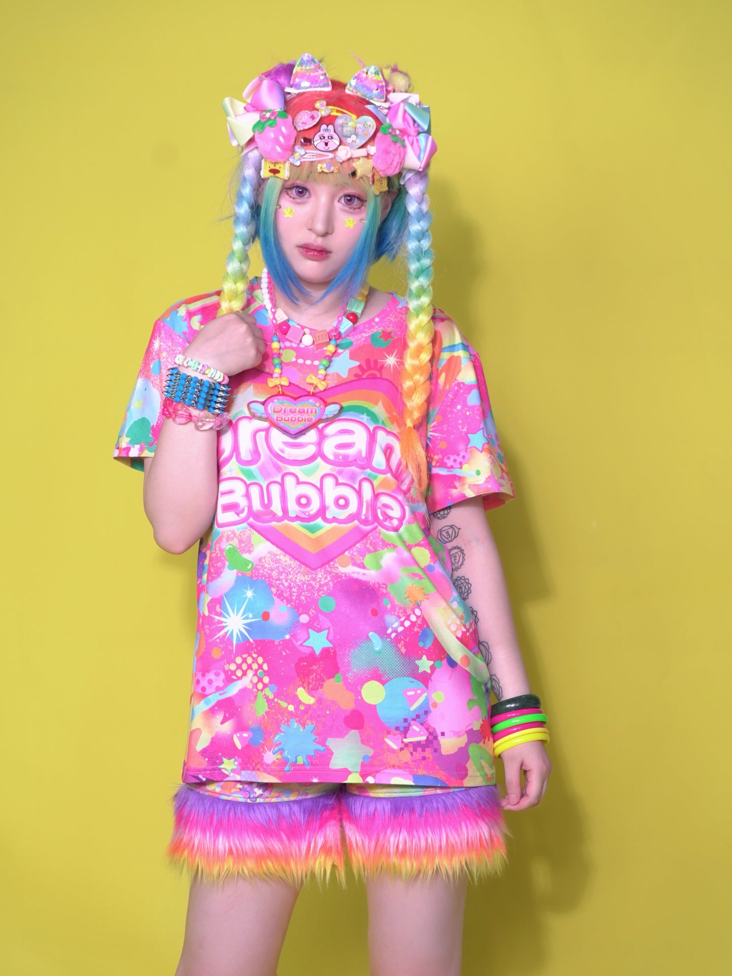 Dream Bubble – Decora Rainbow Graffiti Modal T-Shirt tshirt Dream Bubble