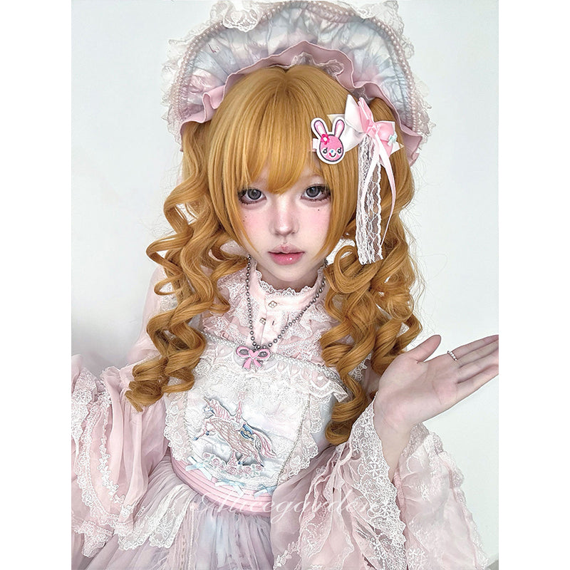Alice Garden - Lolita Doll Twin Ponytail Wig Sweet Wheat wig Alice Garden