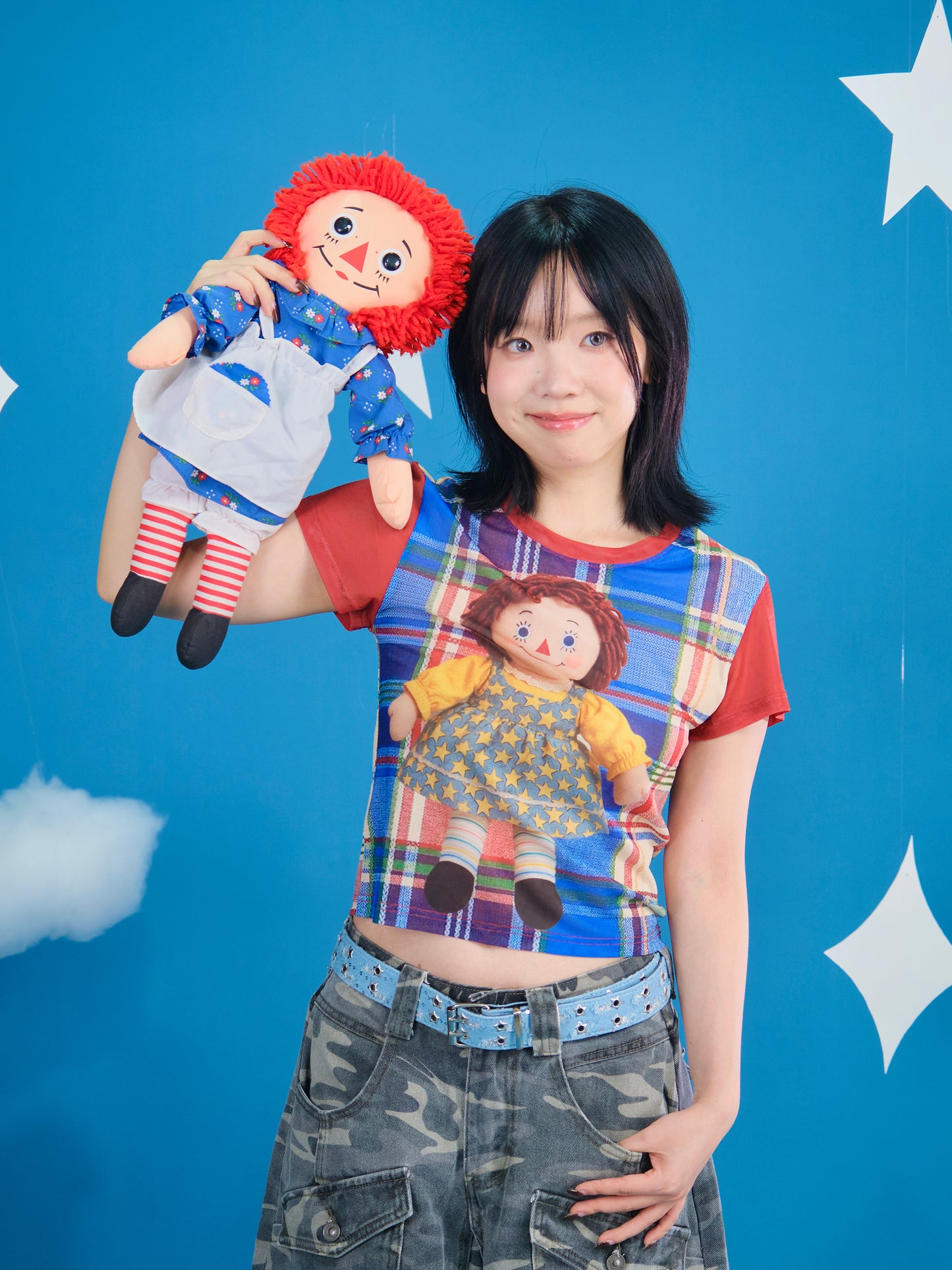 MeowMeow Bug - Decora Kei Cute Cartoon Mesh Top tshirt MeowMeow Bug