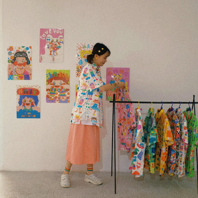 MooYo - Kidcore Doodle People Print Shirt shirt MOOYO