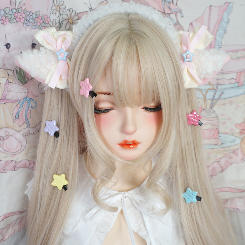 Maojiang Cute Star Cookie Clip | Colorful Decora Hair Clip hair clip maojiang