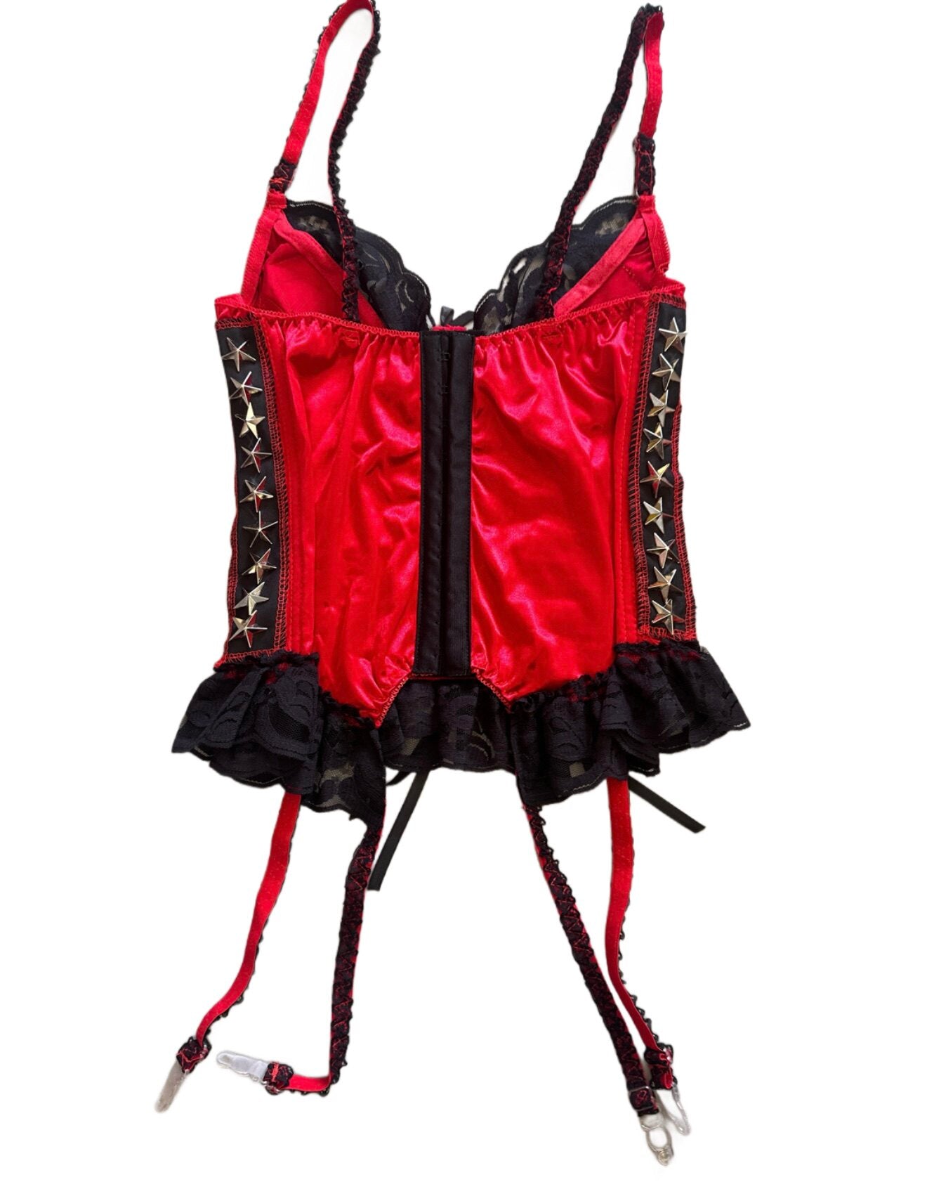 RedDevil - Black Red Punk Cami Top camisole Red Devil
