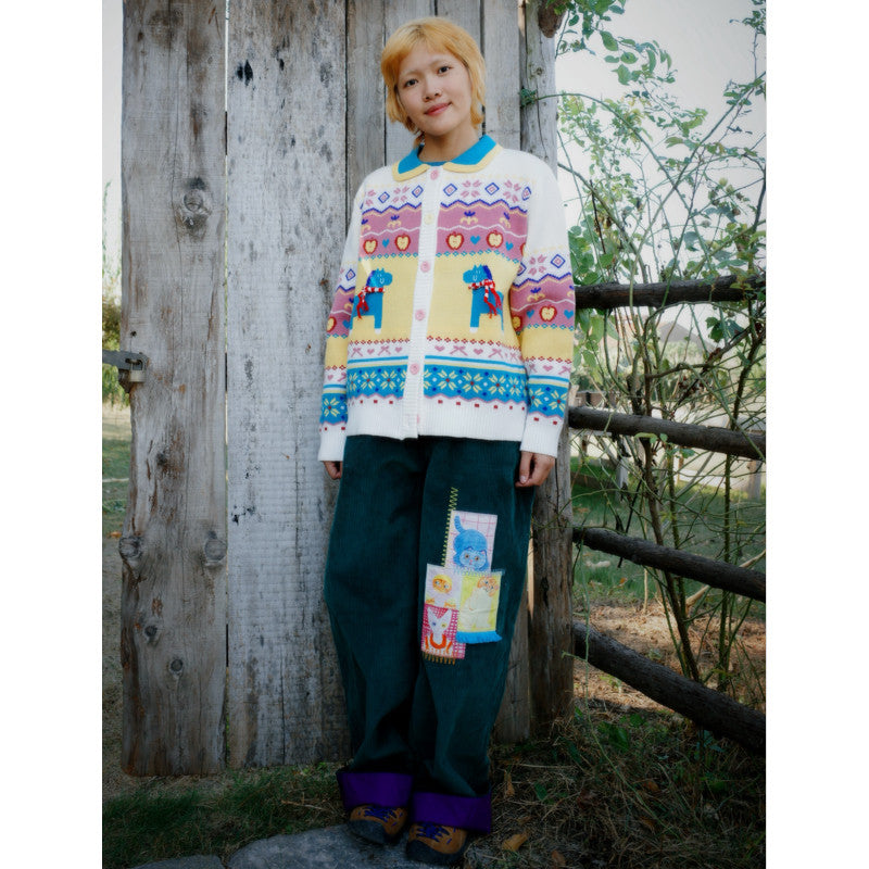 uodycoco – Zodiac Pony Knit Cardigan cardigan uodycoco