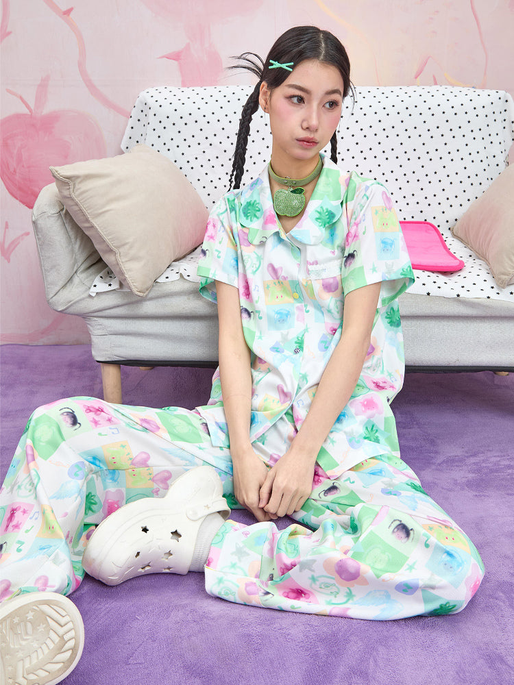 Moon Meadow - Y2K Dopamine Pajama Set