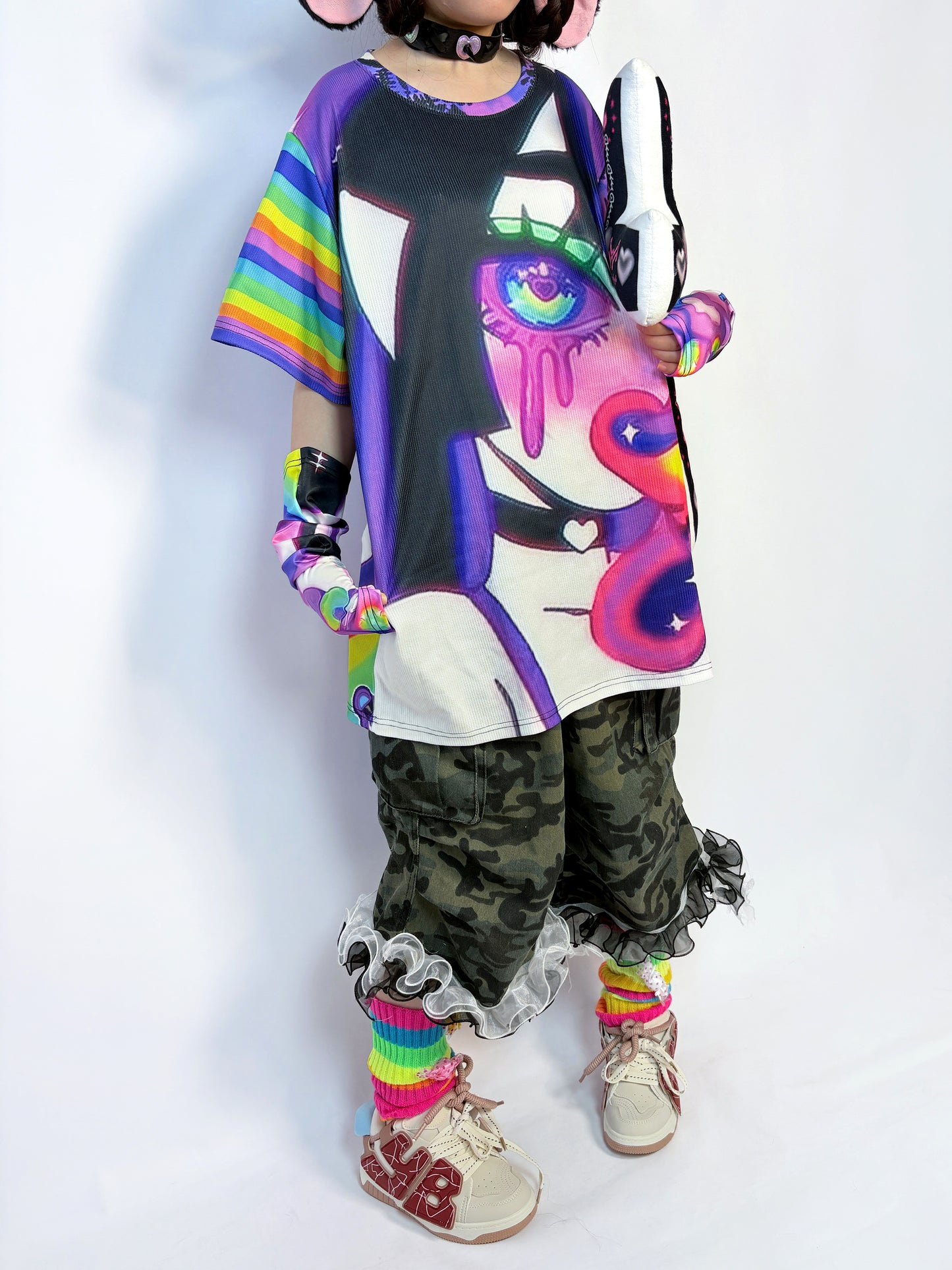 LEERROO - Decora Kei Cartoon Print T-Shirt shirt Leerroo