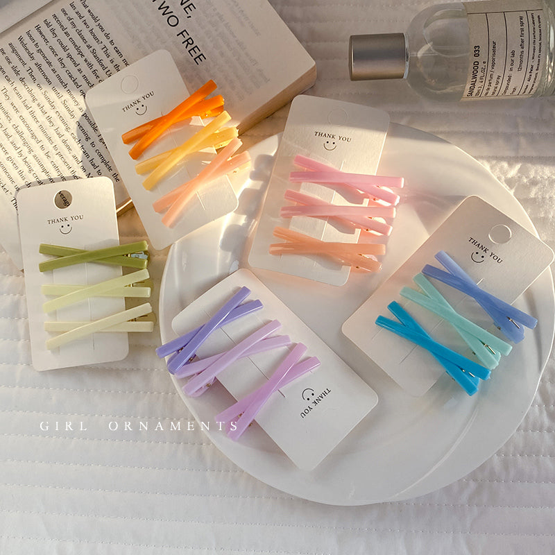 rovedcity - Decora Kei Jelly Hair Clip Cute Side Bangs Set hair clip rovedcity
