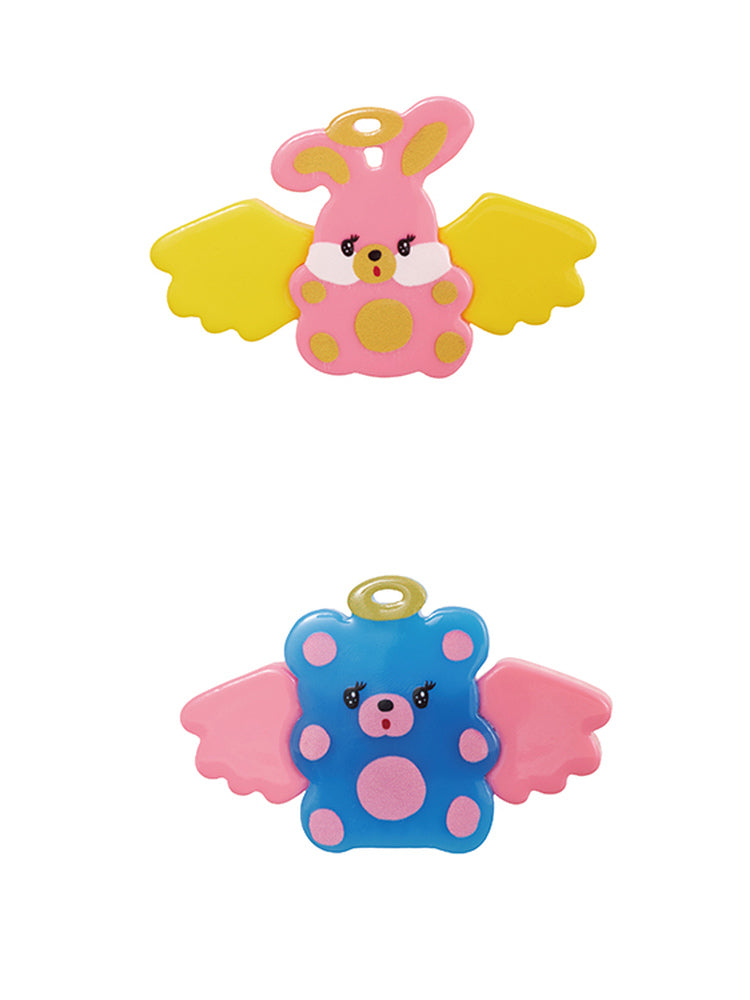 NIKKOU Kawaii Acrylic Hair Accessory | Harajuku Angel Animal Hair Clip hair clip Nikkou home