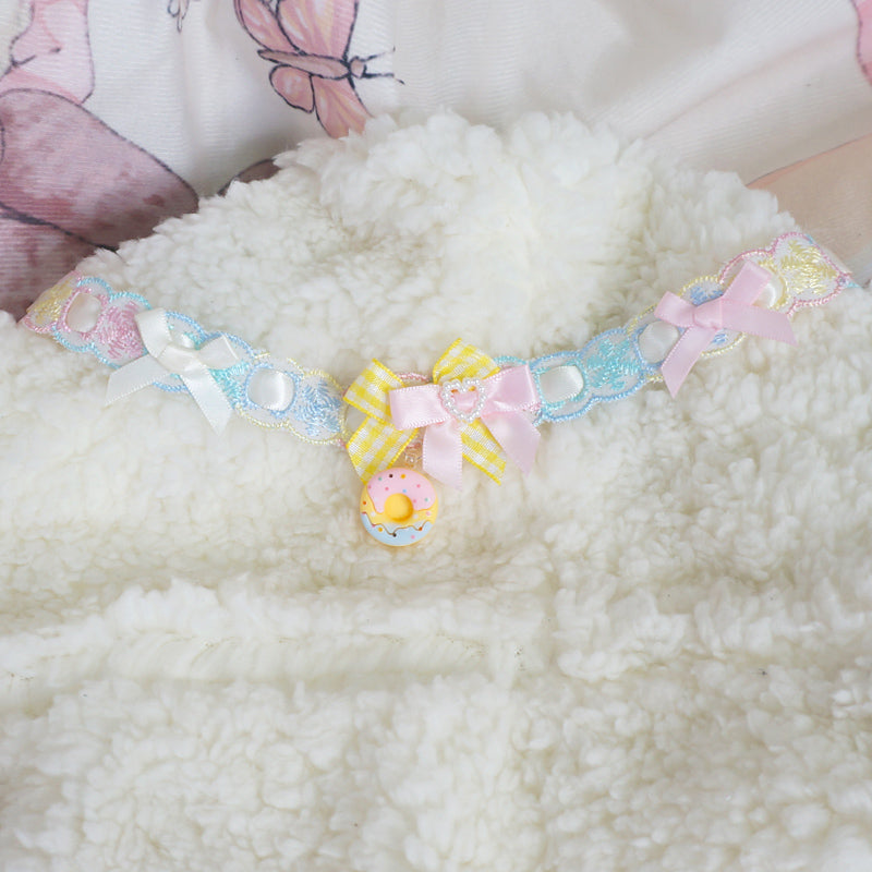 MaoJiang - Decora Kei Ribbon Bow Choker Necklace necklace maojiang Yellow
