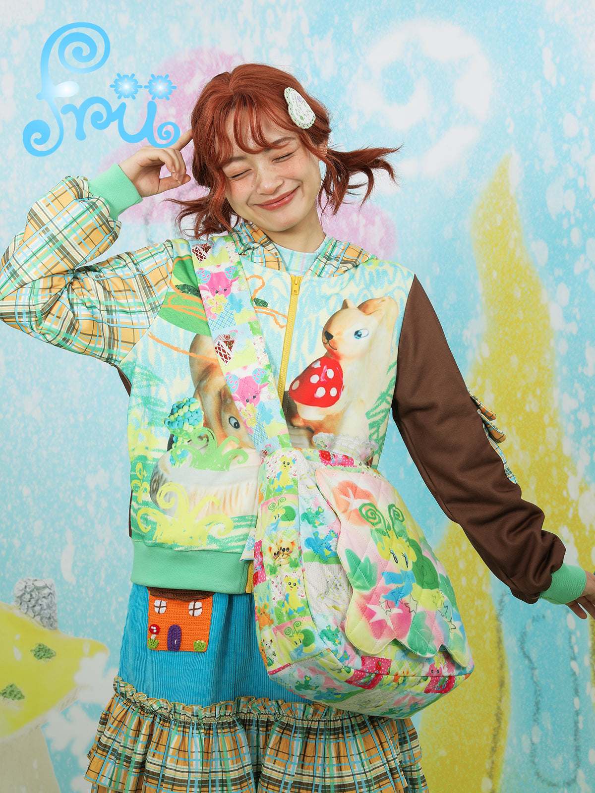 frufru Plush Bag | Large Capacity Crossbody Bag | Fun Versatile Bag bag frufru