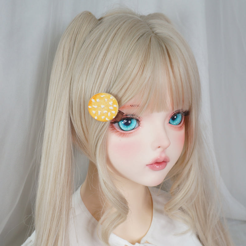 MaoJiang Kawaii Cookie Hair Clips | Heart Star & Cream Biscuit Barrettes hair clip maojiang