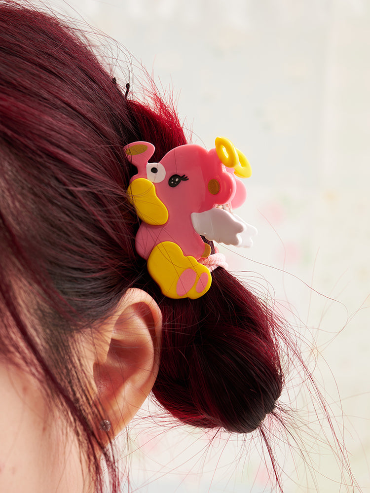 NIKKOU Kawaii Acetate Hair Accessory | Harajuku Angel Bear Hair Claw Clip hair clip Nikkou home