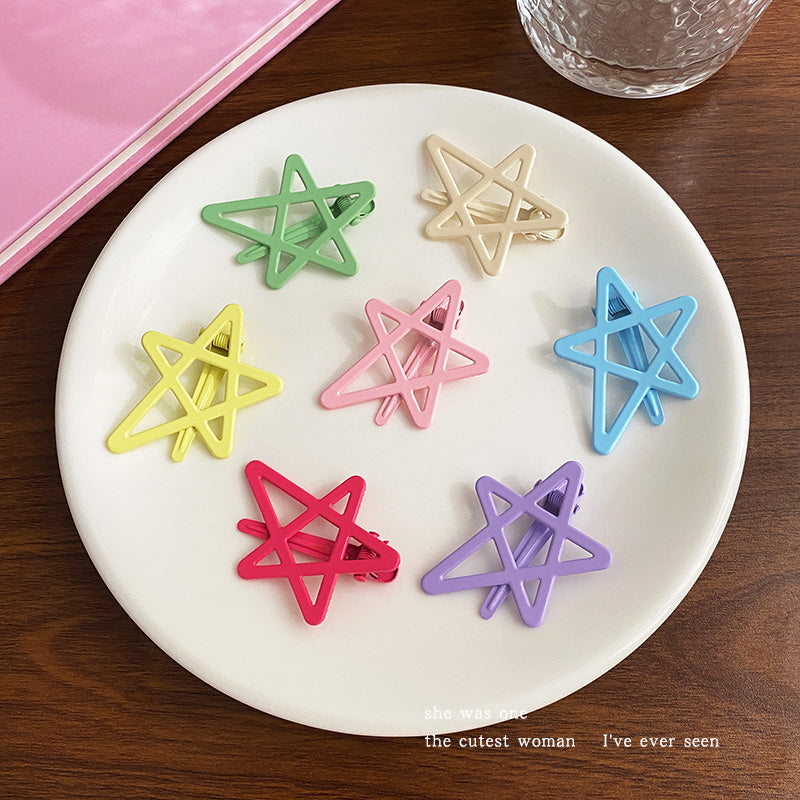 DuoFeiMao - Decora Kei Colorful Star Hair Clip hair clip duofeimao