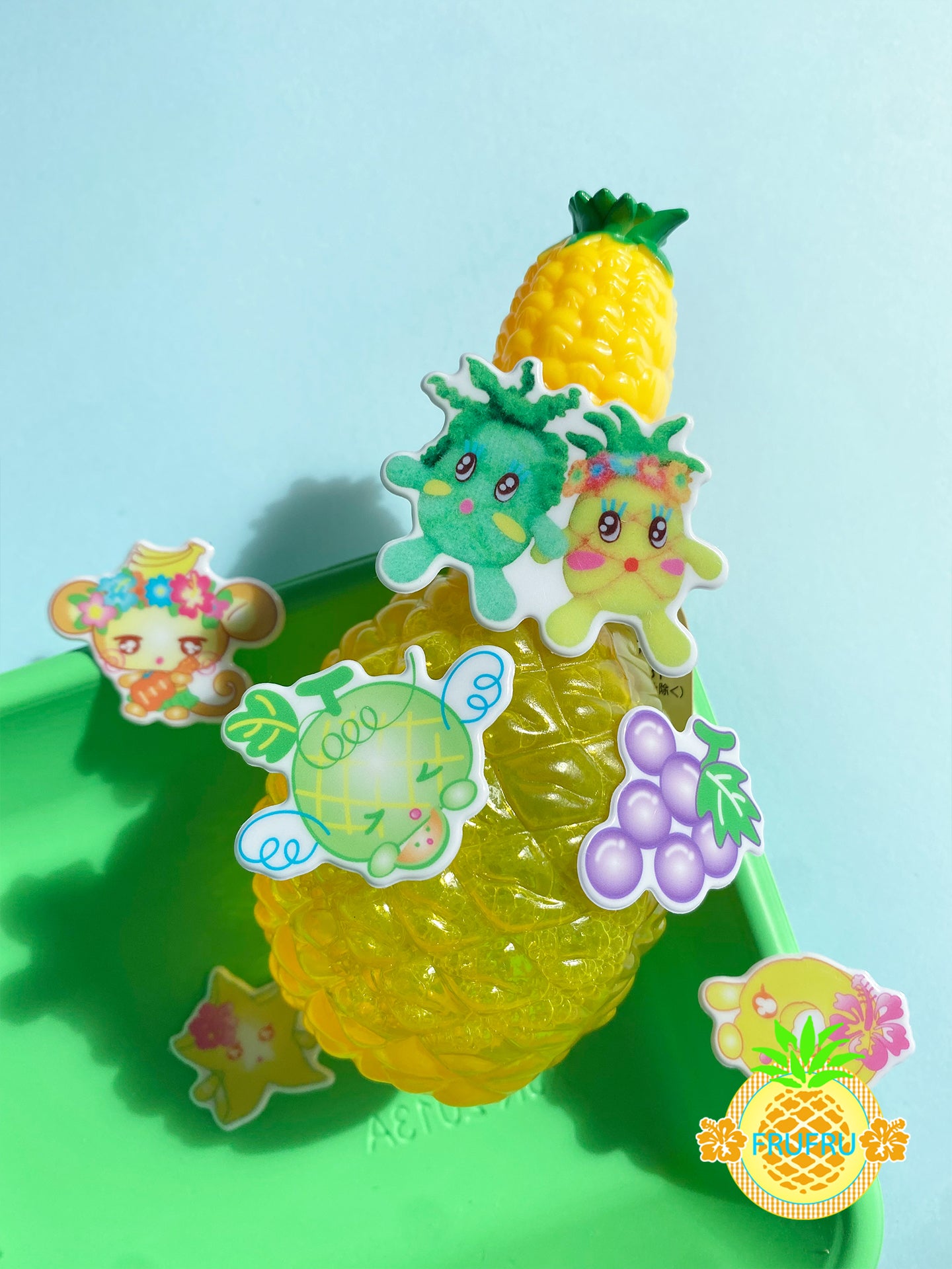 Frufru 3D Puffy Fruit Stickers | Kawaii Stationery Decoration sticker frufru