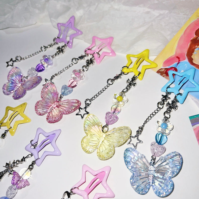 StrangeLab Pendant Hair Clip | Dopamine Star BB Clip | Decora Side Bang Clip hair clip strangelab
