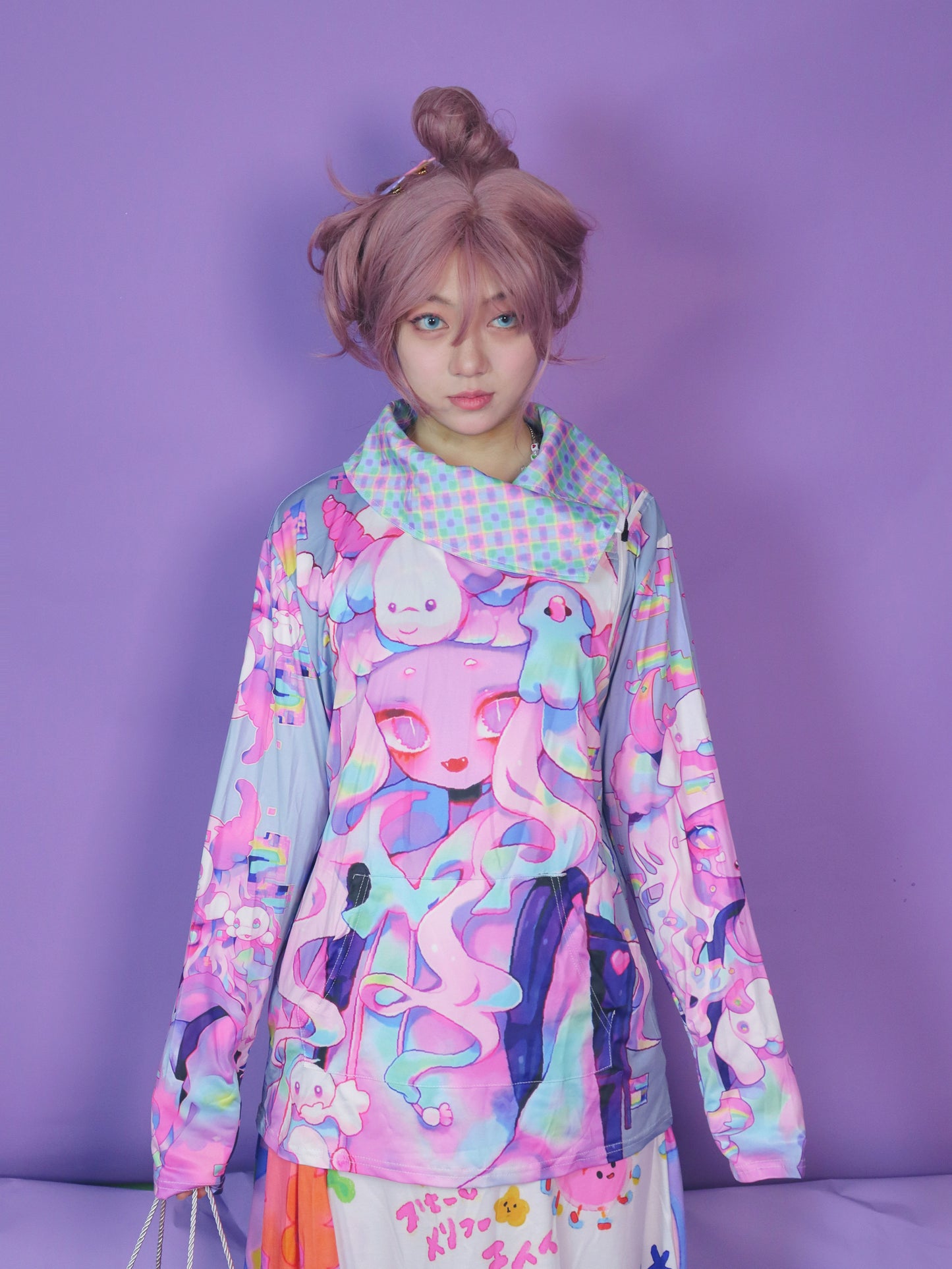 LEERROO Sweatshirt Original Y2K Collared Sweatshirt Oversized Sweatshirt shirt Leerroo