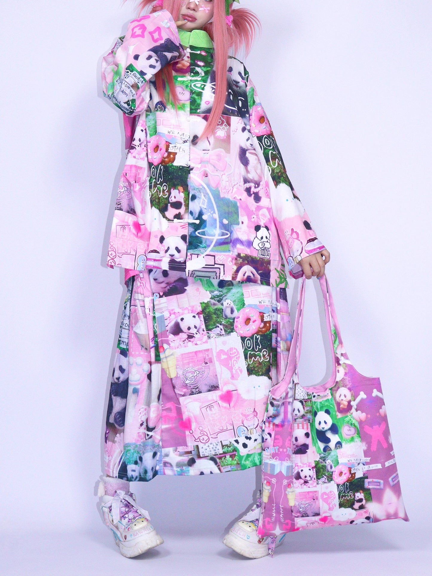 LEERROO – Panda Diary Canvas Tote Bag bag Leerroo