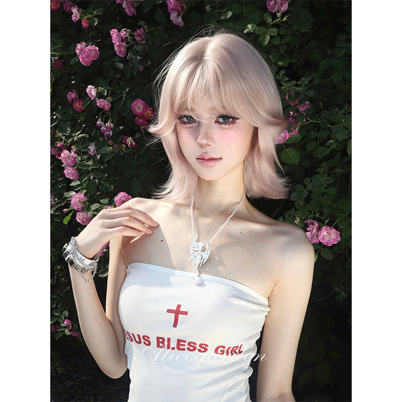 Alice Garden - Kawaii Lace Front Curly Wig Sweet Cream wig Alice Garden
