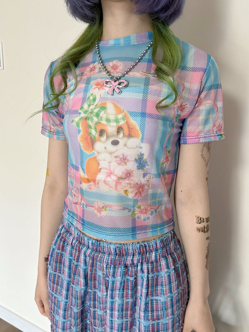 bunnybunnygun - Decora Kei Mesh T-Shirt tshirt bunnybunnygun