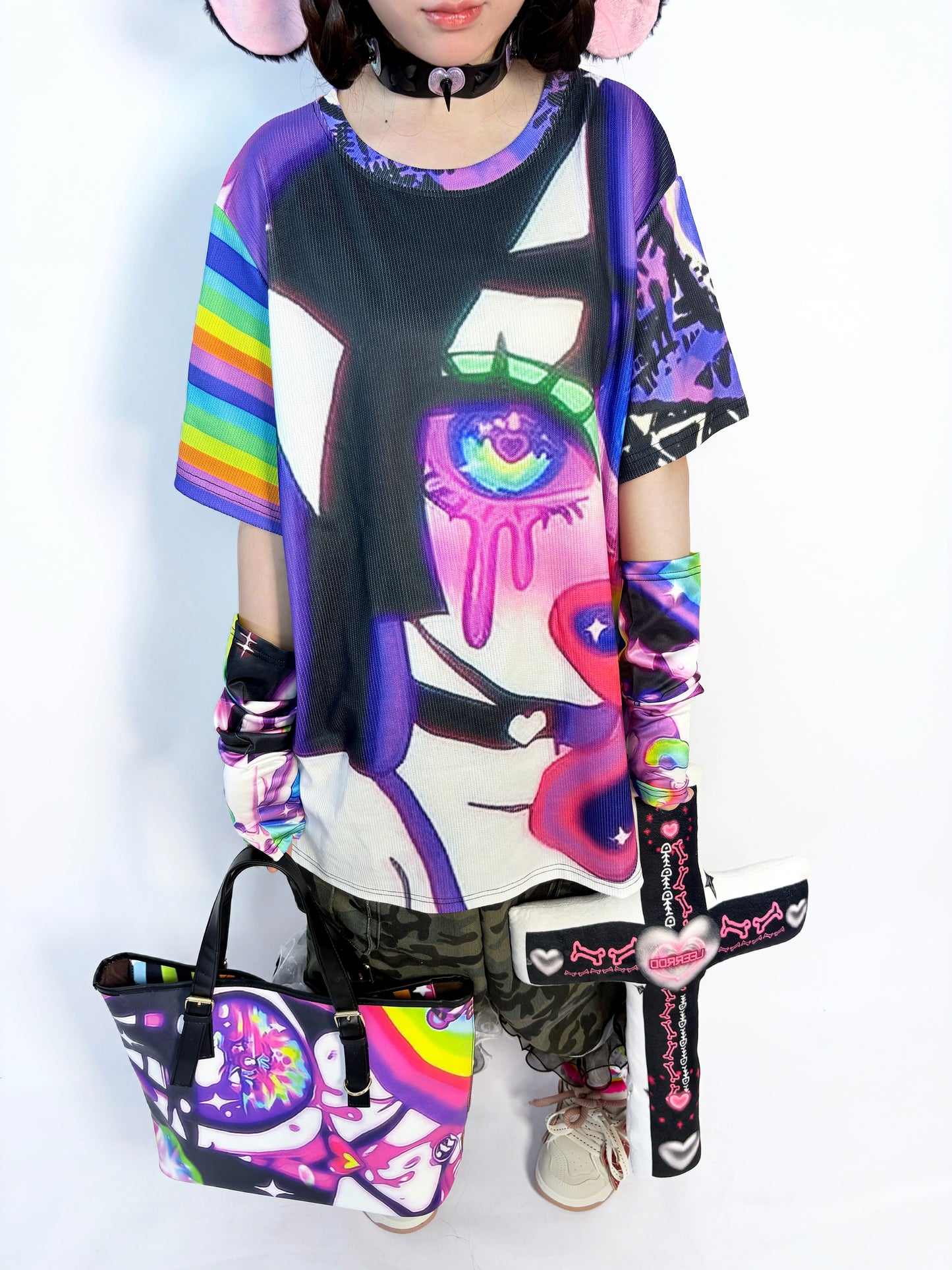 LEERROO - Decora Kei Cartoon Print T-Shirt shirt Leerroo