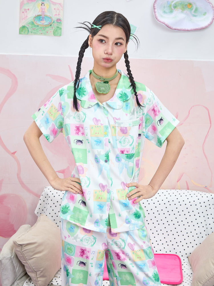 Moon Meadow - Y2K Dopamine Pajama Set