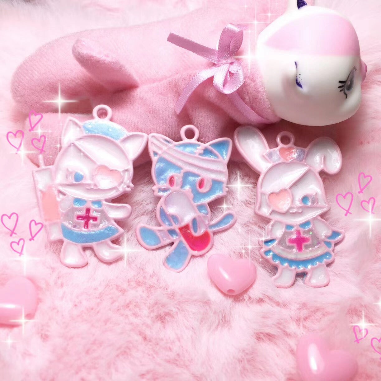 NIHONKIDS - Fairy Decora Beaded Pastel Choker Necklace necklace NIHON KIDS