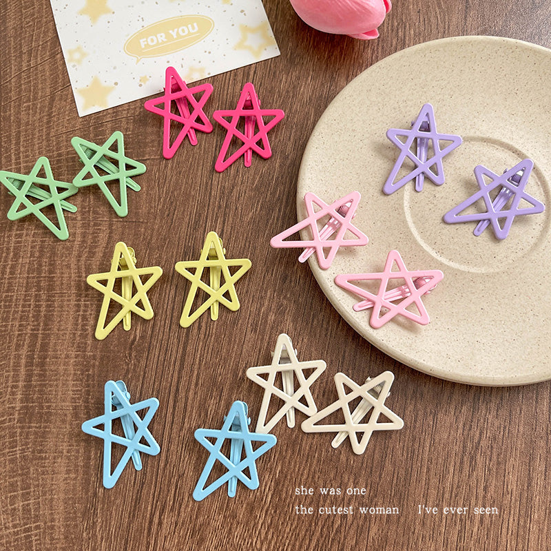 DuoFeiMao - Decora Kei Colorful Star Hair Clip hair clip duofeimao