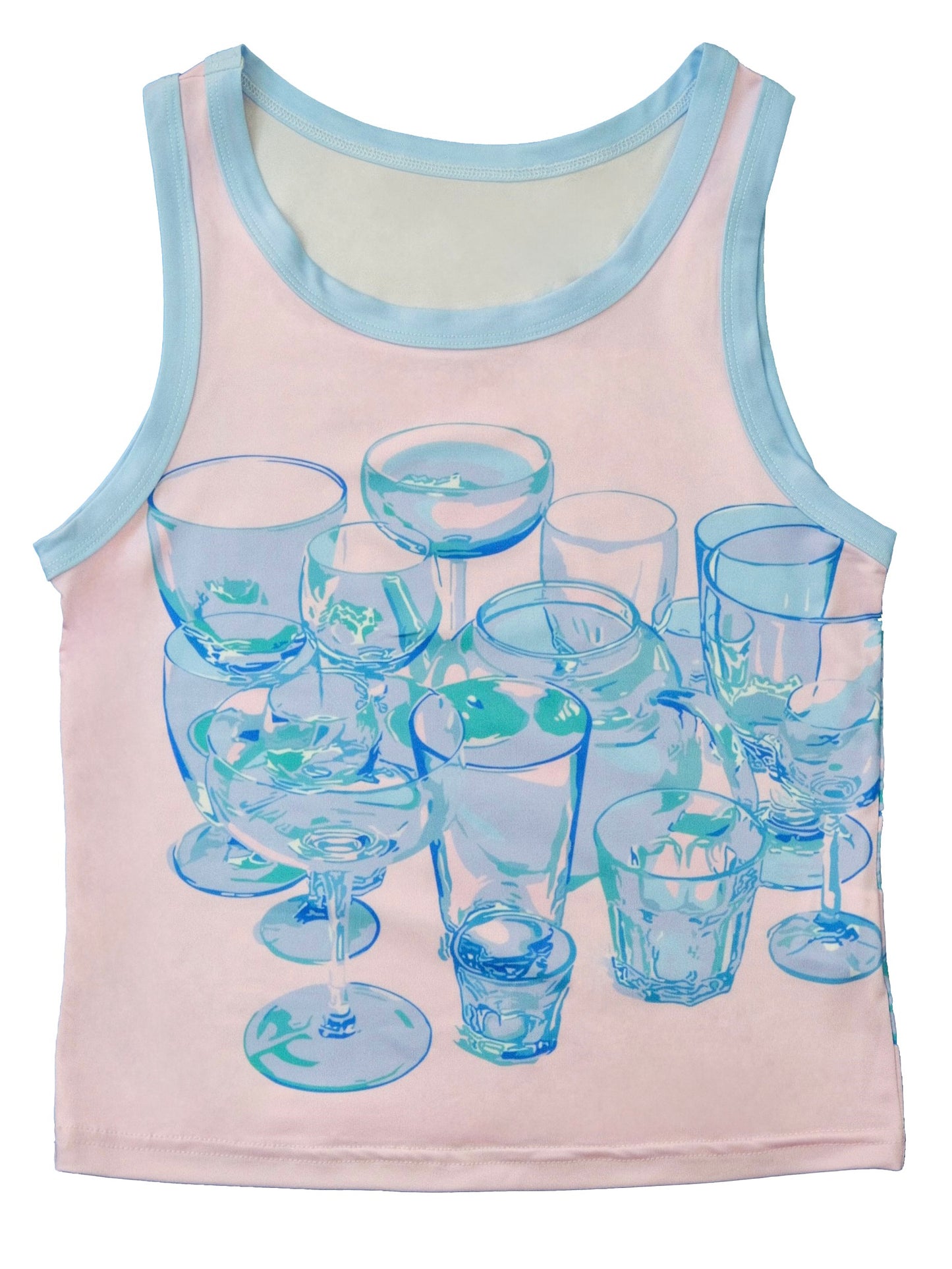 MeowMeow Bug – Decora Kei Cartoon Slim Fit Tank Top vest MeowMeow Bug Glass S
