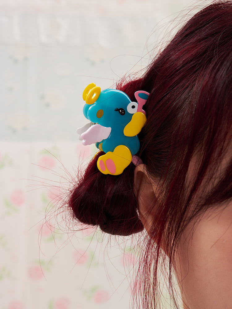 NIKKOU Kawaii Acetate Hair Accessory | Harajuku Angel Bear Hair Claw Clip hair clip Nikkou home