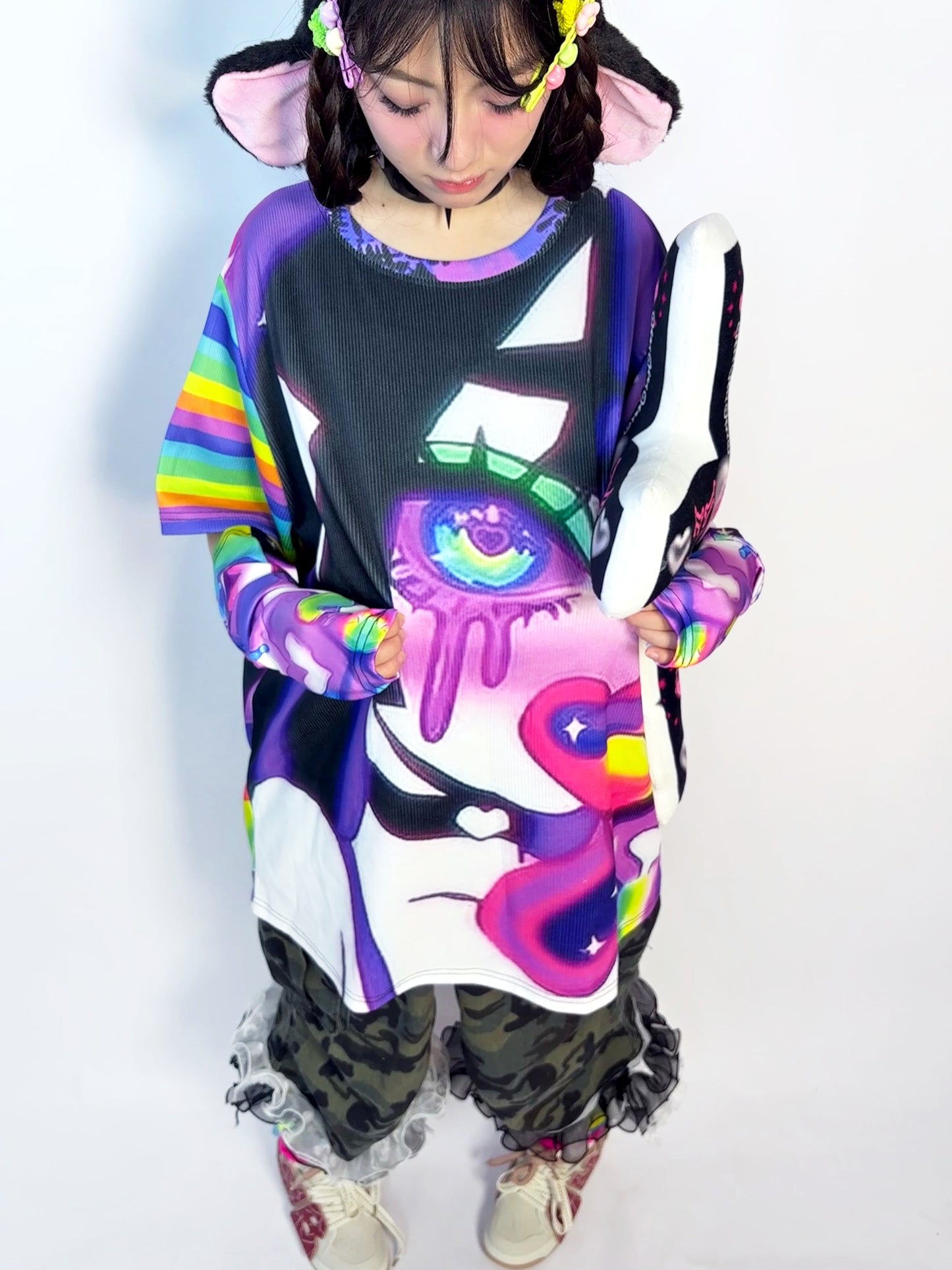 LEERROO - Decora Kei Cartoon Print T-Shirt shirt Leerroo