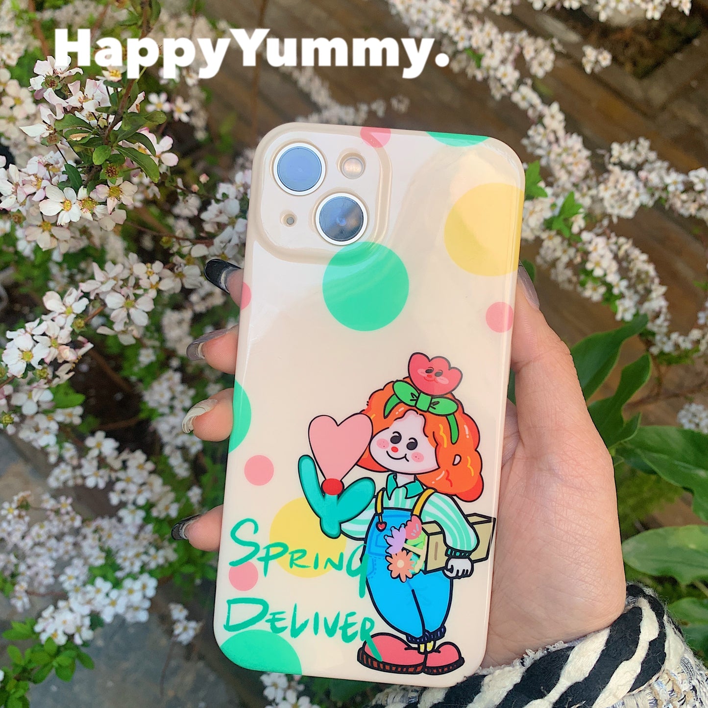 Harajuku Phone Case Glossy Phone Case Soft Phone Case Original Design Phone Case phone case HappyYummy