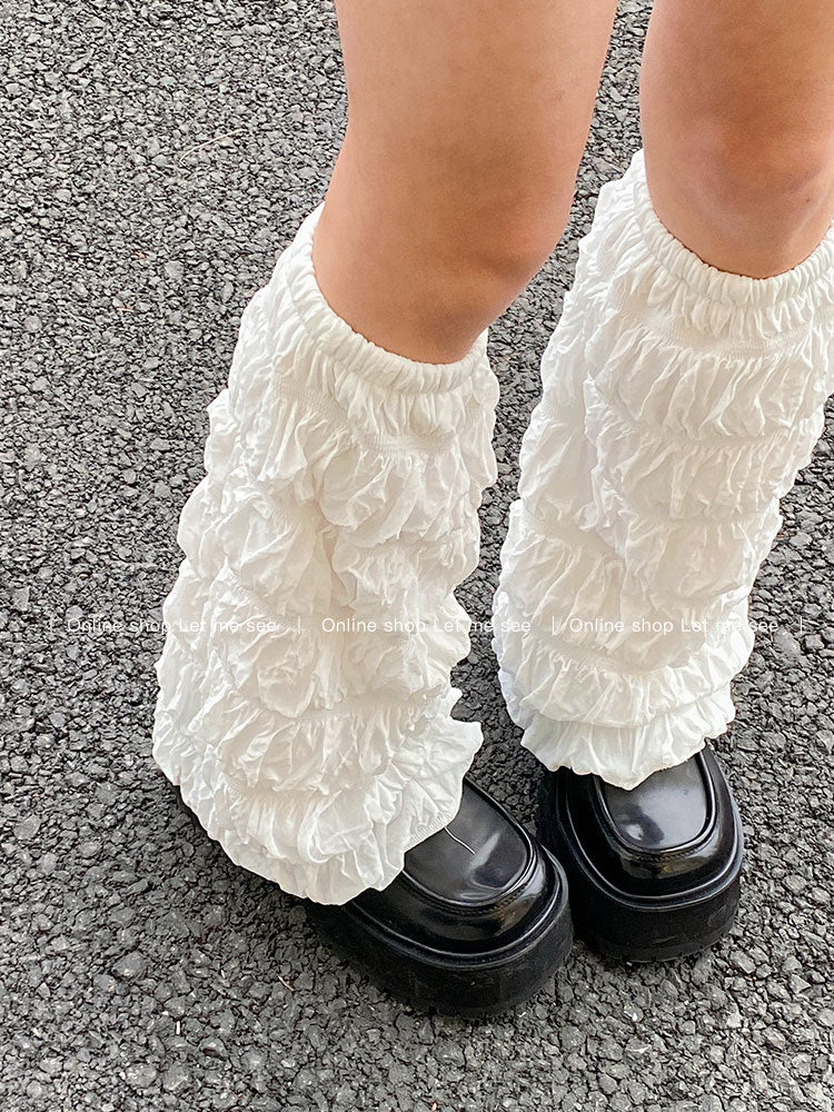 LET ME SEE - Y2K Flared Leg Warmers Land Decora