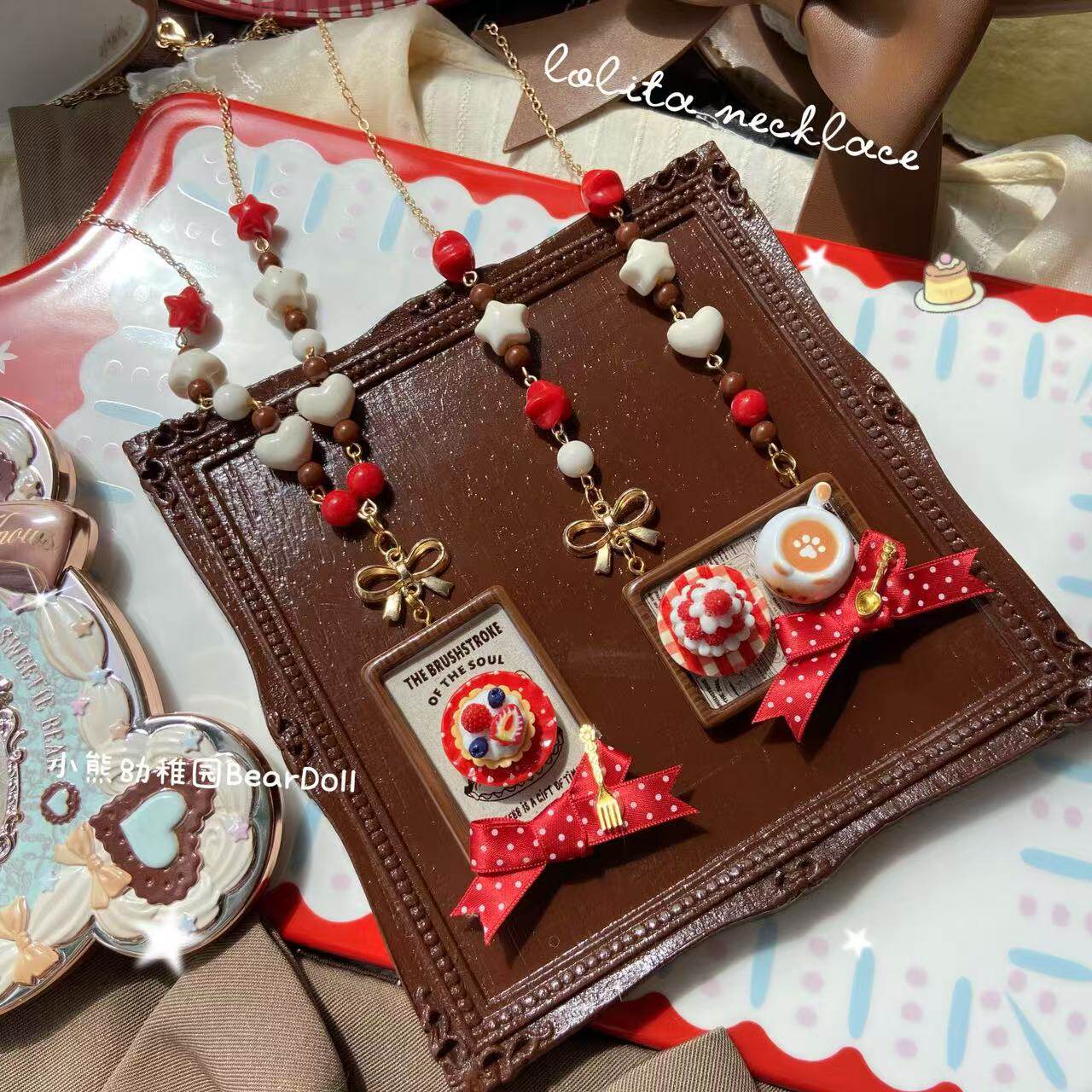 Bear Doll - Dessert Beaded Necklace necklace Bear Doll