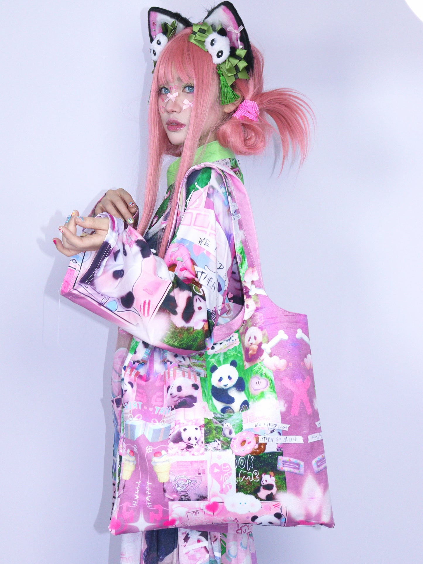LEERROO – Panda Diary Canvas Tote Bag bag Leerroo