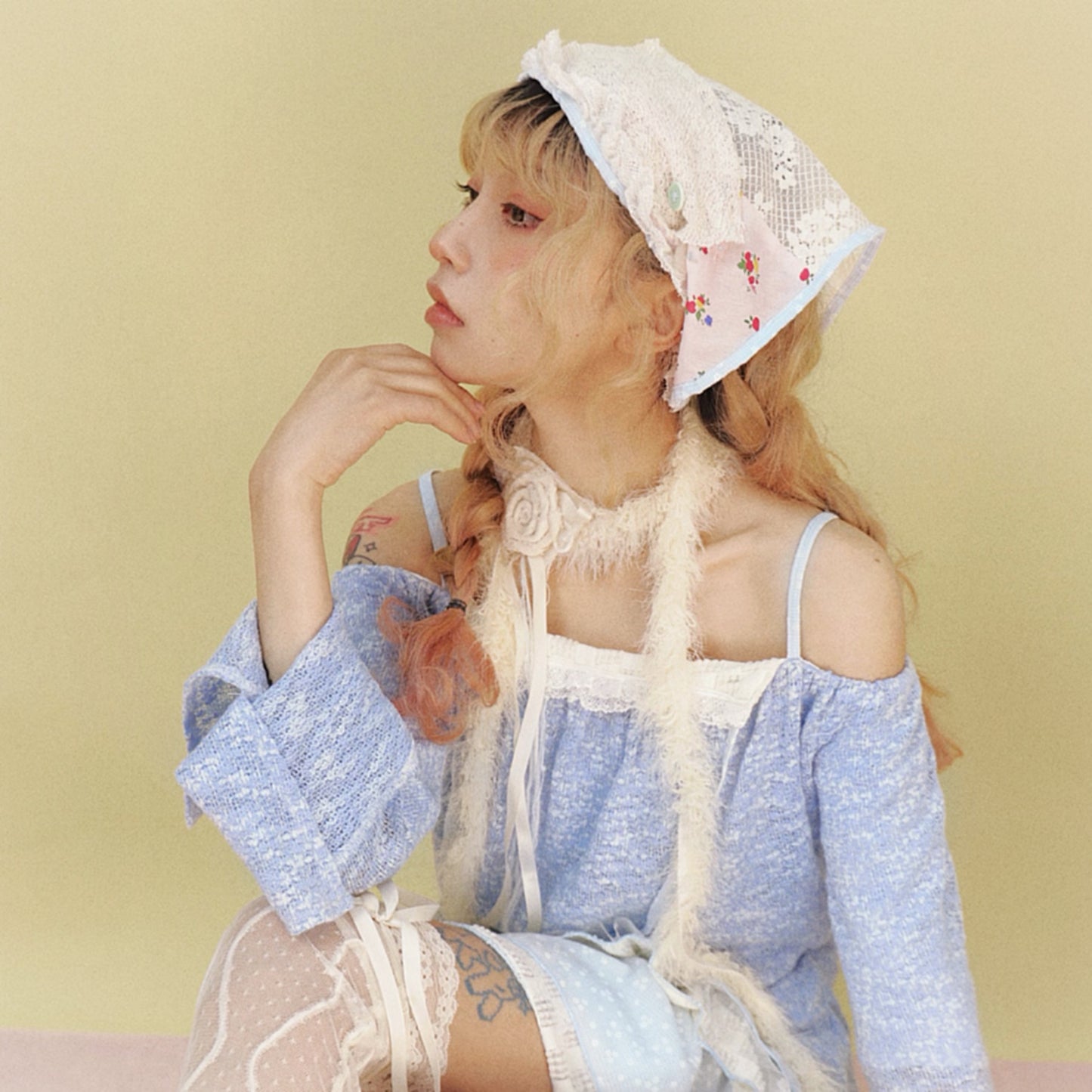 Disorder - Kawaii Lace Floral Vintage Headscarf Kerchief Disorder