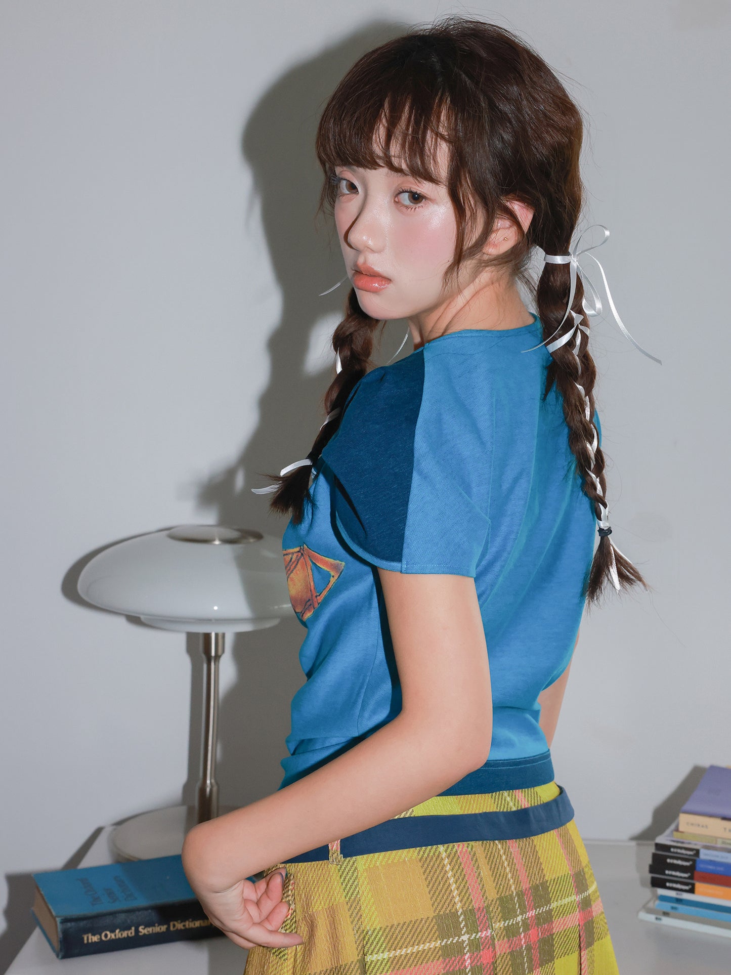 Tntntutu - Decora Kei Blue Mouse Knot T-Shirt tshirt tntntutu