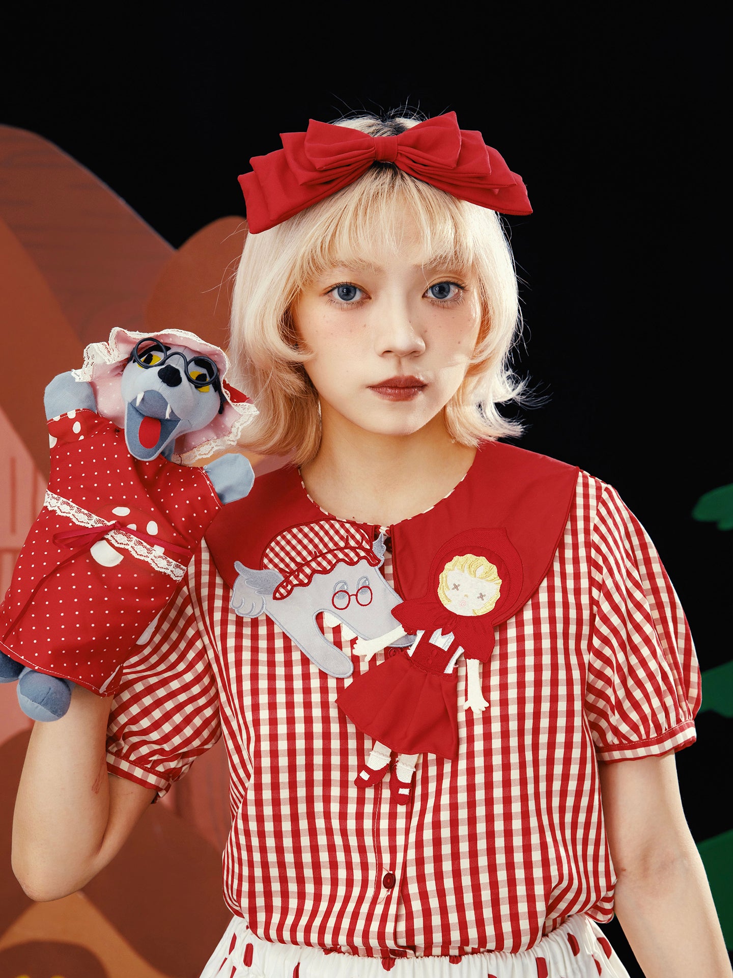 Meugler Kawaii – Fairy Tale Embroidered Blouse