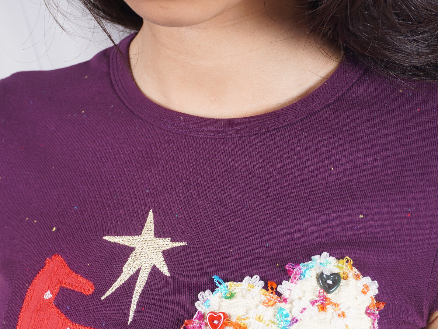 Allbubble - Handmade Pony Embroidery Vintage T-Shirt shirt Allbubble