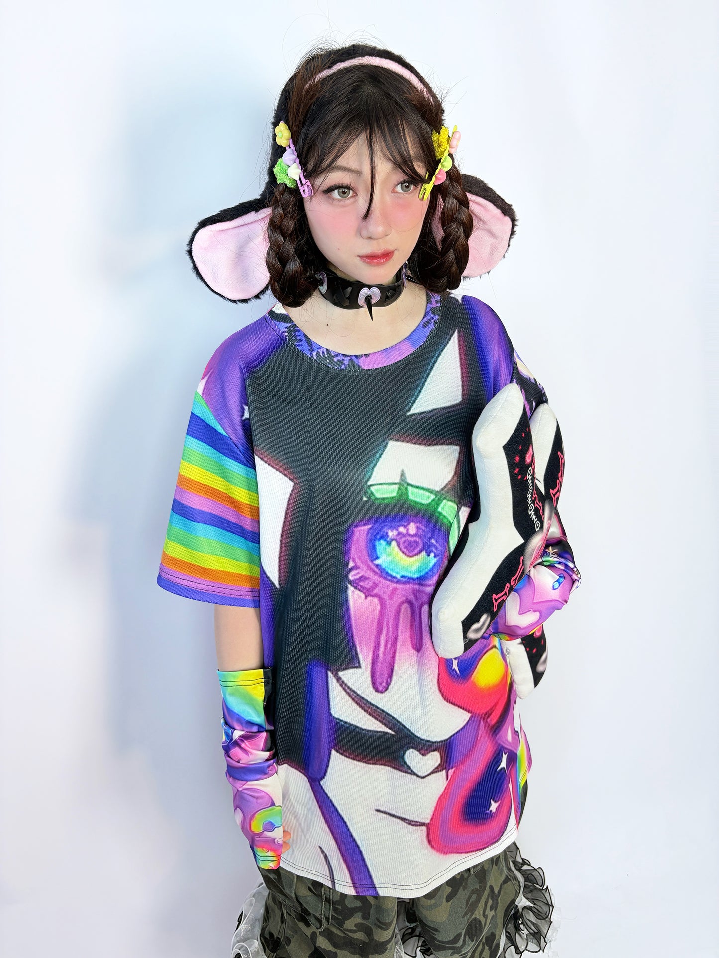 LEERROO - Decora Kei Cartoon Print T-Shirt shirt Leerroo