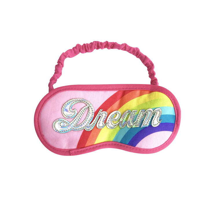 StrangeLab Decora Eye-mask | Rainbow Sweet Sleep Mask | Laser Letter Office Nap Eye Mask accessory strangelab