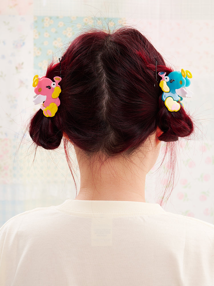 NIKKOU Kawaii Acetate Hair Accessory | Harajuku Angel Bear Hair Claw Clip hair clip Nikkou home