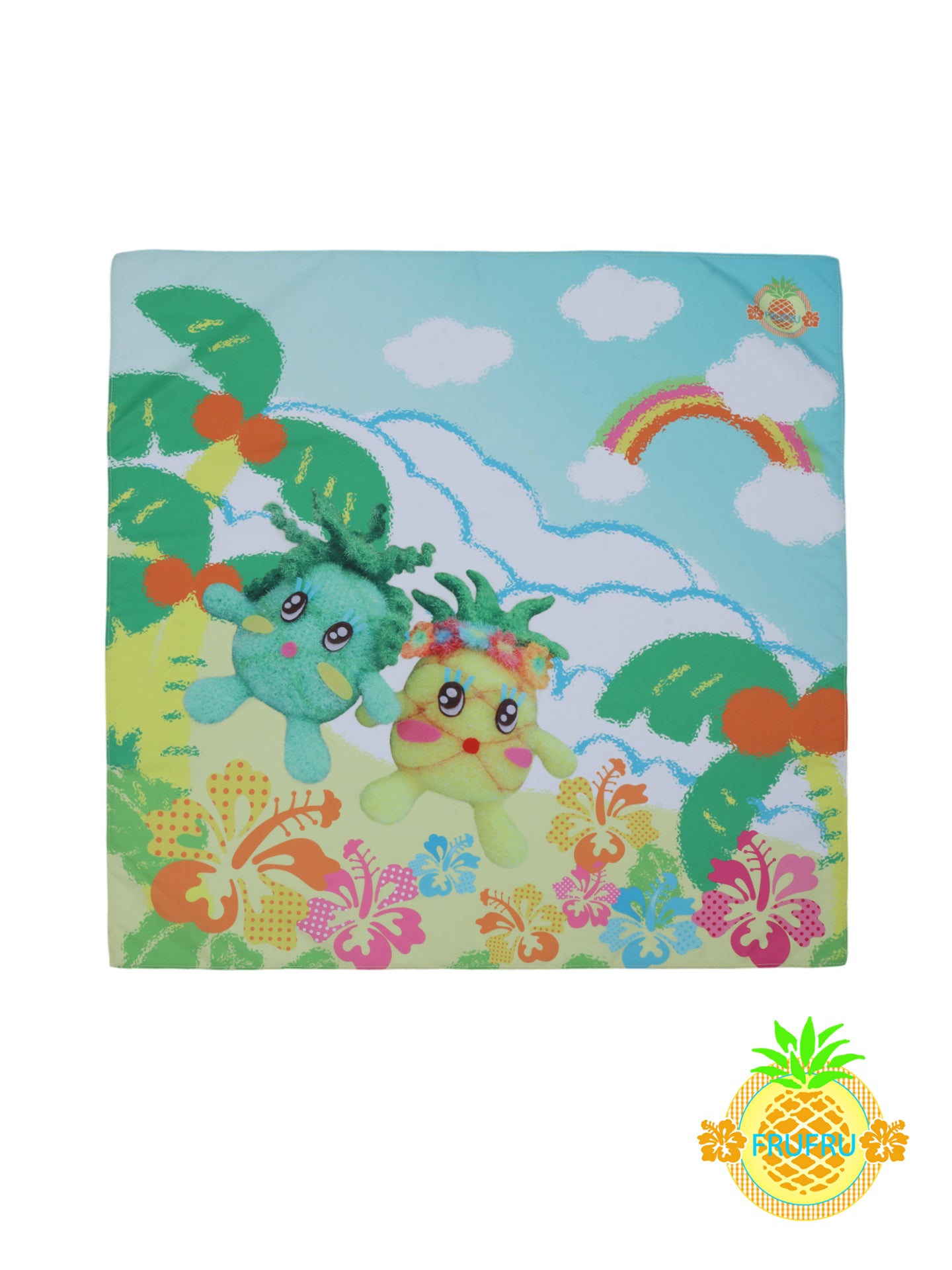Frufru Kawaii Cartoon Head Scarf | Harajuku Girlcore Hair Accessory Kerchief Land Decora