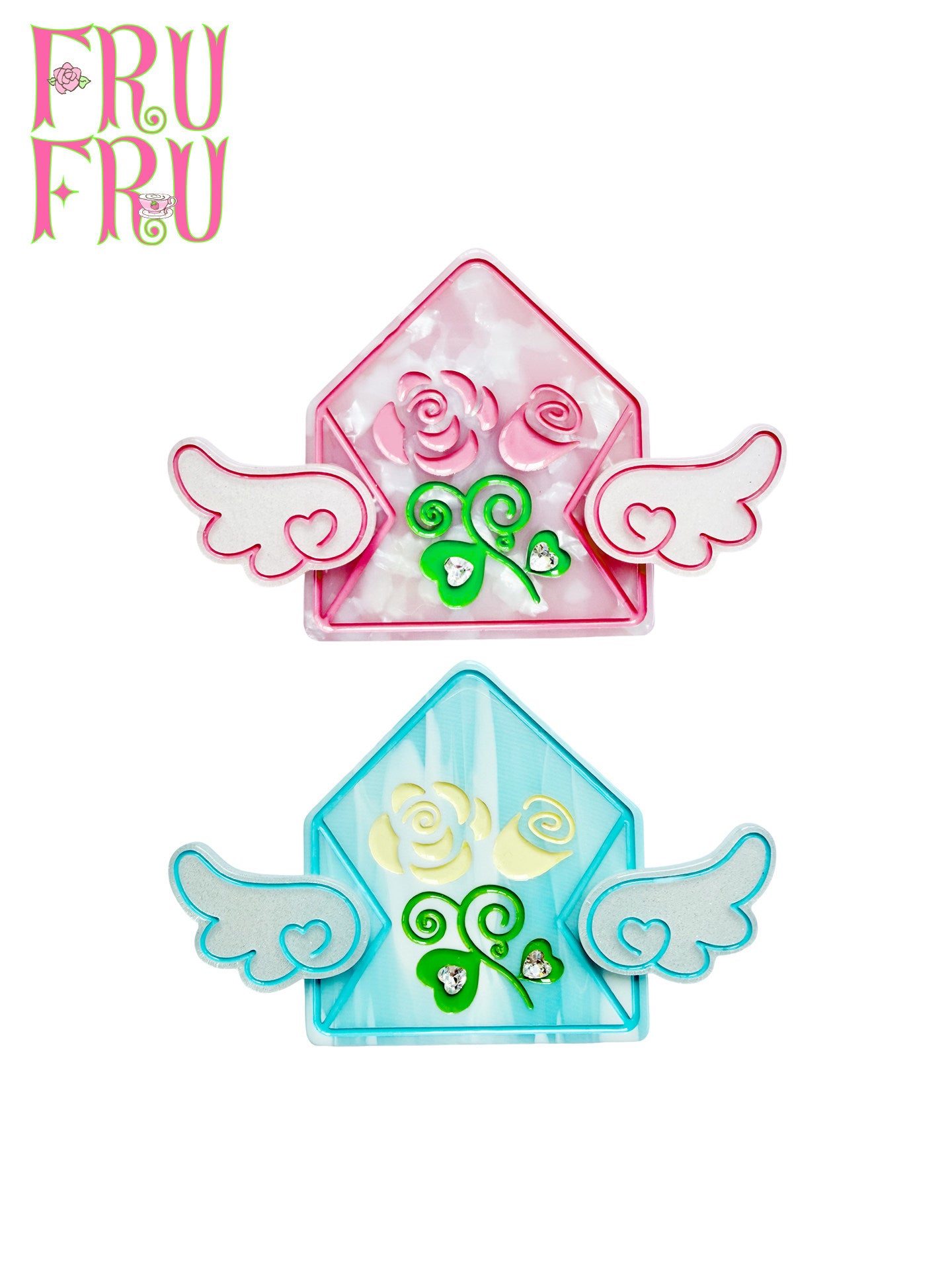 frufru - Rose Letter Envelope Hair Clip hair clip frufru